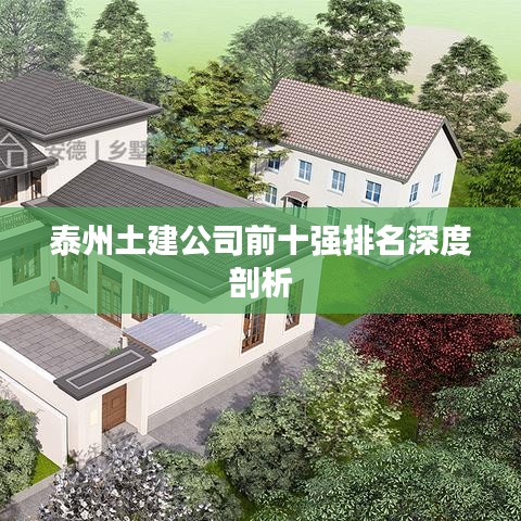 泰州土建公司前十強排名深度剖析