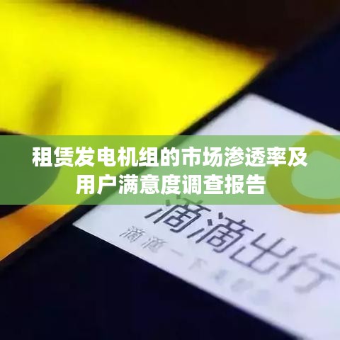 租賃發(fā)電機(jī)組市場滲透率與用戶滿意度分析報告
