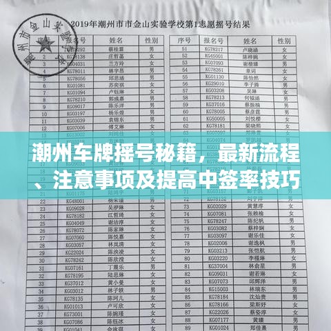 潮州車牌搖號秘籍，最新流程、注意事項及提高中簽率技巧全攻略