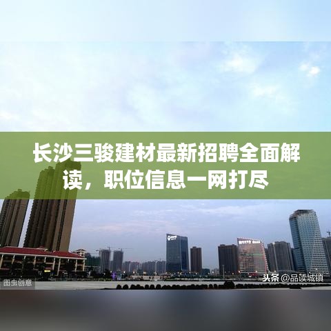 長(zhǎng)沙三駿建材最新招聘全面解讀，職位信息一網(wǎng)打盡