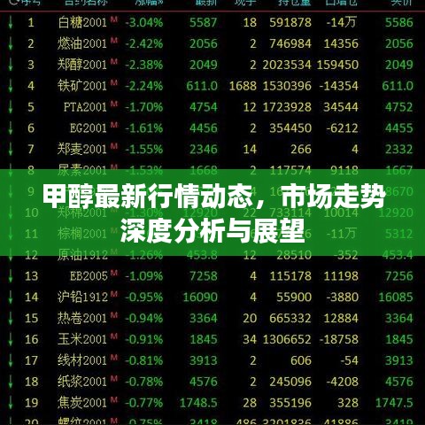 甲醇最新行情動態(tài)，市場走勢深度分析與展望