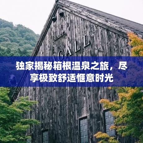 獨家揭秘箱根溫泉之旅，盡享極致舒適愜意時光