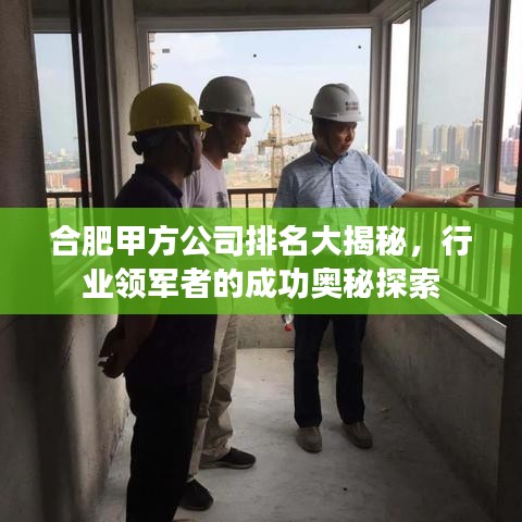 合肥甲方公司排名大揭秘，行業(yè)領(lǐng)軍者的成功奧秘探索