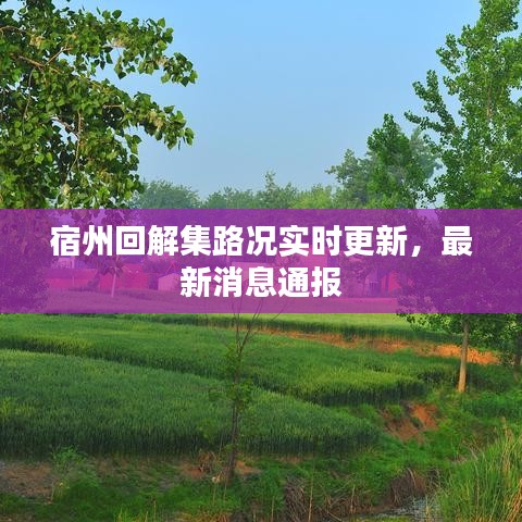 宿州回解集路況實(shí)時(shí)更新，最新消息通報(bào)
