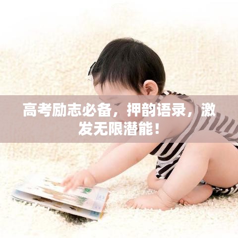高考勵志必備，押韻語錄，激發(fā)無限潛能！