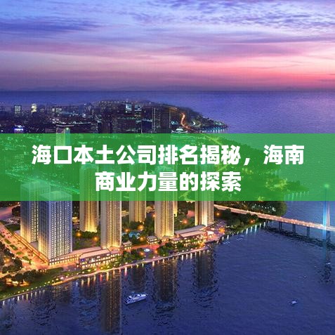 ?？诒就凉九琶颐?，海南商業(yè)力量的探索