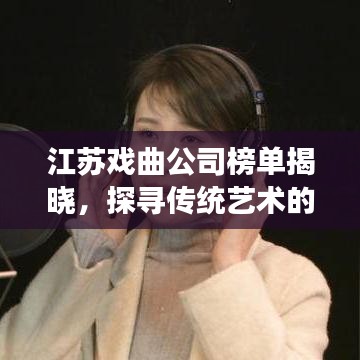 江蘇戲曲公司榜單揭曉，探尋傳統(tǒng)藝術(shù)的璀璨明珠之旅
