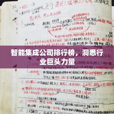 智能集成公司排行榜，洞悉行業(yè)巨頭力量