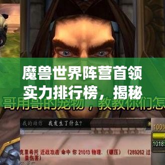 魔獸世界陣營(yíng)首領(lǐng)實(shí)力排行榜，揭秘最強(qiáng)勢(shì)的首領(lǐng)角色！