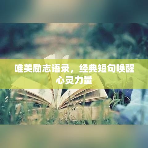 唯美勵志語錄，經(jīng)典短句喚醒心靈力量