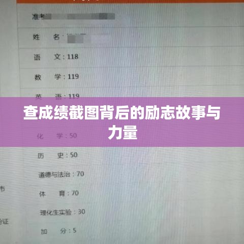 查成績(jī)截圖背后的勵(lì)志故事與力量