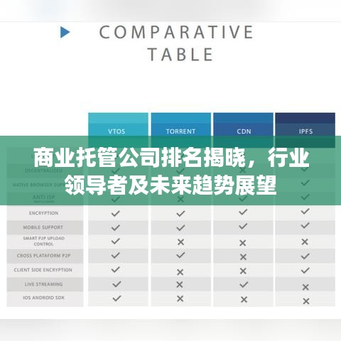 商業(yè)托管公司排名揭曉，行業(yè)領(lǐng)導(dǎo)者及未來趨勢展望