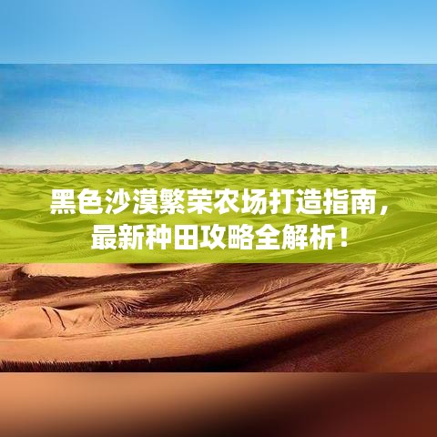 黑色沙漠繁榮農(nóng)場(chǎng)打造指南，最新種田攻略全解析！