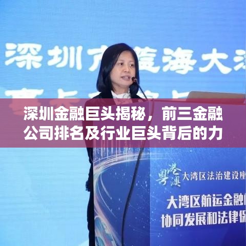 深圳金融巨頭揭秘，前三金融公司排名及行業(yè)巨頭背后的力量