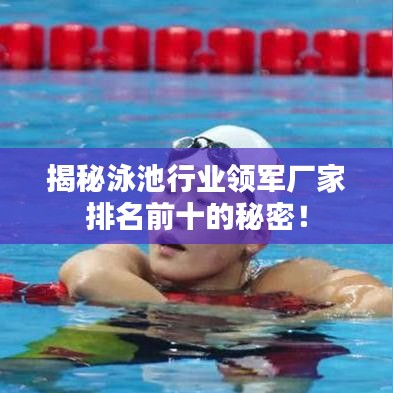 揭秘泳池行業(yè)領(lǐng)軍廠家排名前十的秘密！