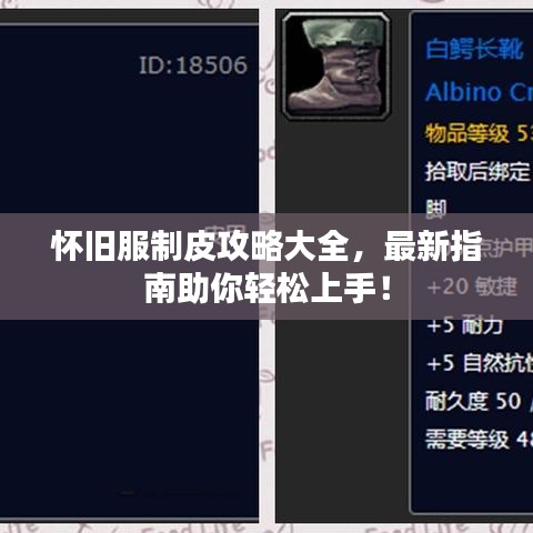 懷舊服制皮攻略大全，最新指南助你輕松上手！