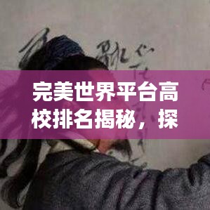完美世界平臺高校排名揭秘，探尋教育巔峰之旅