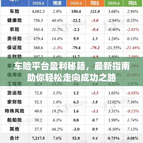 車險平臺盈利秘籍，最新指南助你輕松走向成功之路