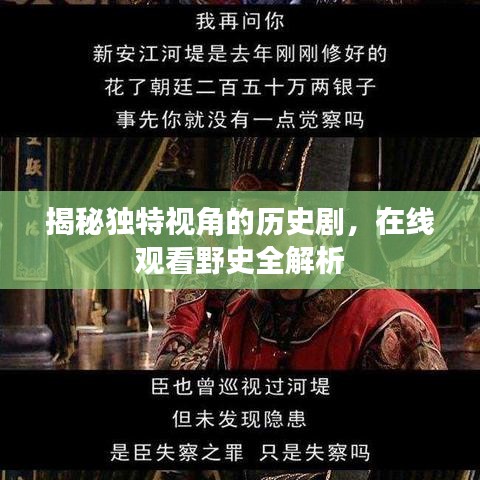 揭秘獨(dú)特視角的歷史劇，在線觀看野史全解析