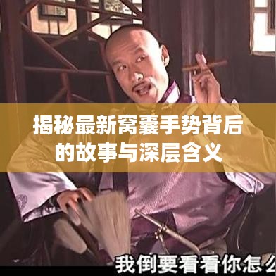 揭秘最新窩囊手勢背后的故事與深層含義