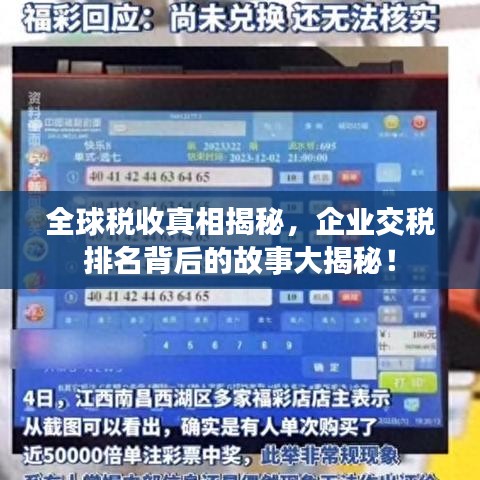 全球稅收真相揭秘，企業(yè)交稅排名背后的故事大揭秘！