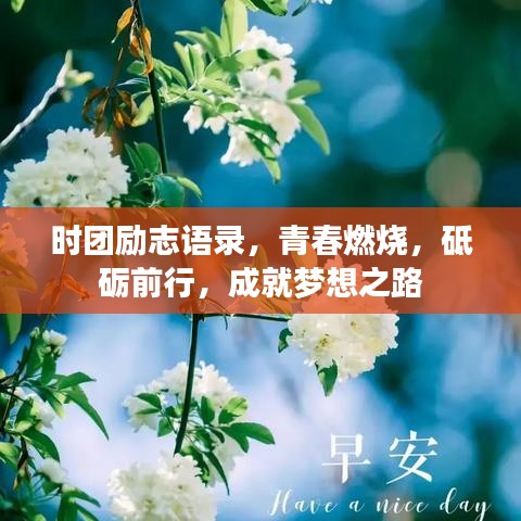 時(shí)團(tuán)勵(lì)志語(yǔ)錄，青春燃燒，砥礪前行，成就夢(mèng)想之路