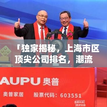 「獨家揭秘，上海市區(qū)頂尖公司排名，潮流引領(lǐng)者一覽無余！」