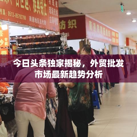 今日頭條獨(dú)家揭秘，外貿(mào)批發(fā)市場(chǎng)最新趨勢(shì)分析