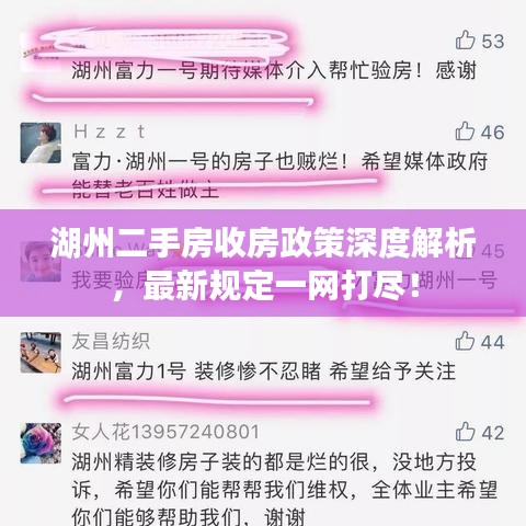 湖州二手房收房政策深度解析，最新規(guī)定一網打盡！