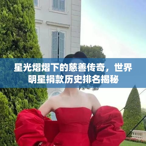 星光熠熠下的慈善傳奇，世界明星捐款歷史排名揭秘