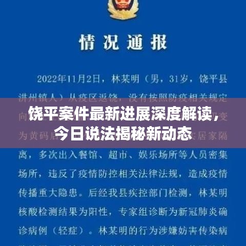 饒平案件最新進展深度解讀，今日說法揭秘新動態(tài)