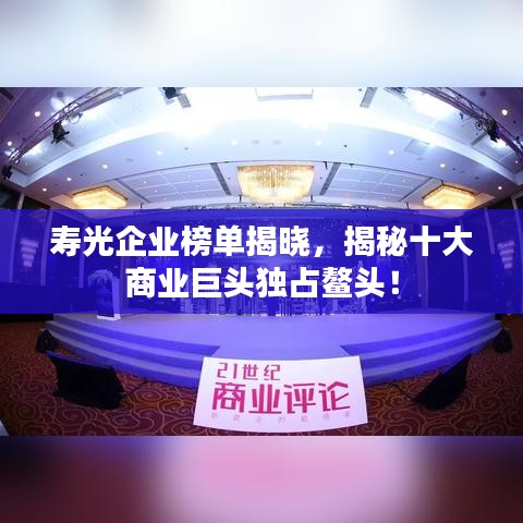 壽光企業(yè)榜單揭曉，揭秘十大商業(yè)巨頭獨(dú)占鰲頭！